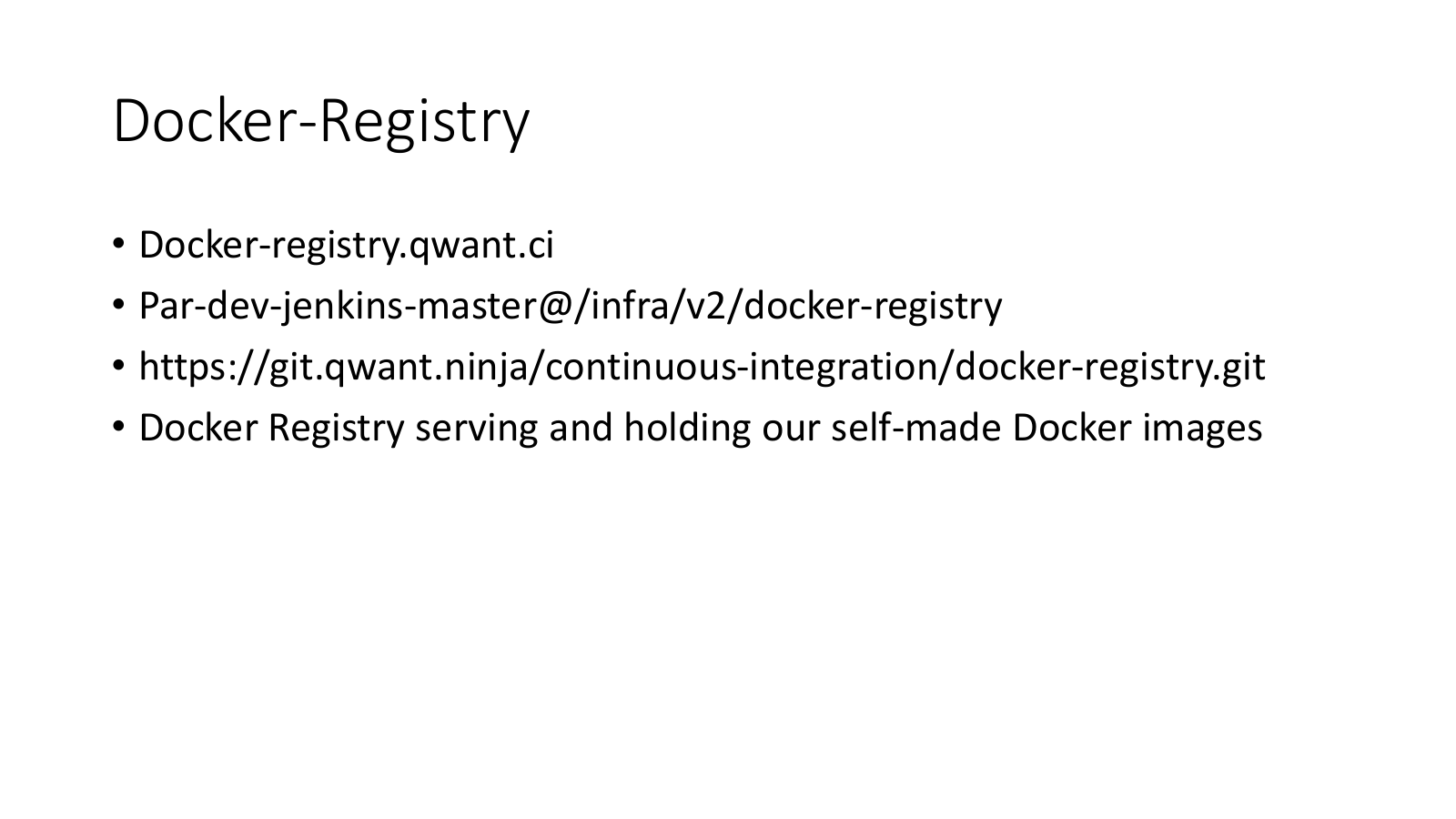 Présentation « CI Infra » — page 6 sur 15